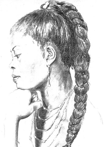 votre portait dessin graphite sur velin